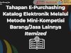 Tahapan E-Purchasing Katalog Elektronik melalui Metode Mini-Kompetisi Barang/Jasa Lainnya itemized