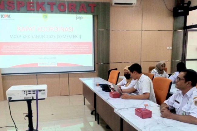 Rapat Koordinasi Evaluasi Penilaian Monitoring Controlling Surveillance for Prevention (MCSP) Semester I Tahun 2025