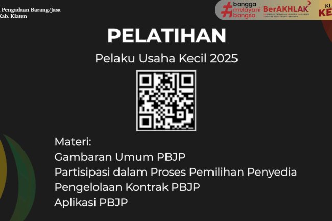 Pelatihan Pelaku Usaha kecil 2025 oleh LKPP