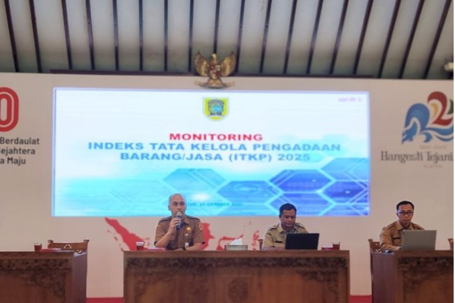 Monitoring Indeks Tata Kelola Pengadaan Barang/Jasa (ITKP) 2025 serta Monitoring Penginputan E-Kontrak Paket Tender dan Non Tender SPSE