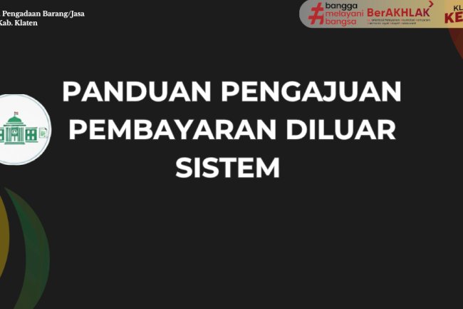 Tata cara pembayaran diluar sistem 