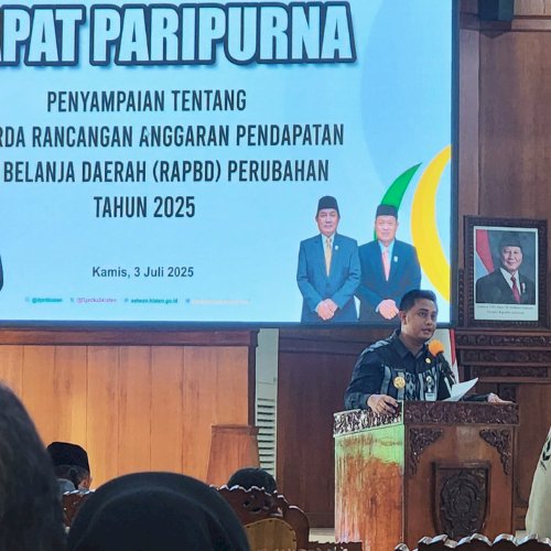 Penyampaian Rancangan Peraturan Daerah (Raperda) tentang Rancangan Anggaran Pendapatan dan Belanja Daerah (RAPBD) Perubahan Tahun Anggaran 2025