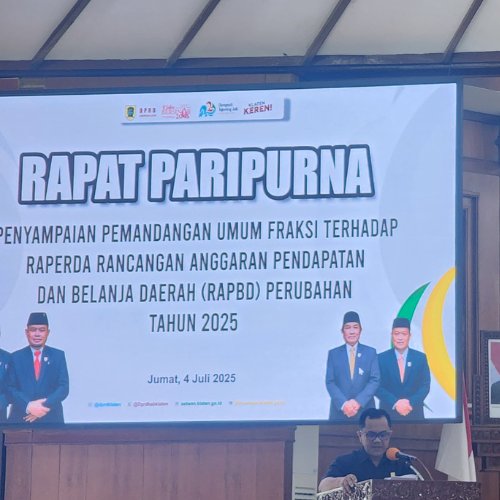 Penyampaian Pandangan Umum Fraksi DPRD Kabupaten Klaten Terhadap Raperda Rancangan Anggaran Pendapatan dan Belanja Daerah (RAPBD) Perubahan Tahun 2025