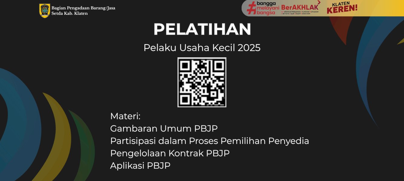 Pelatihan Pelaku Usaha kecil 2025 oleh LKPP