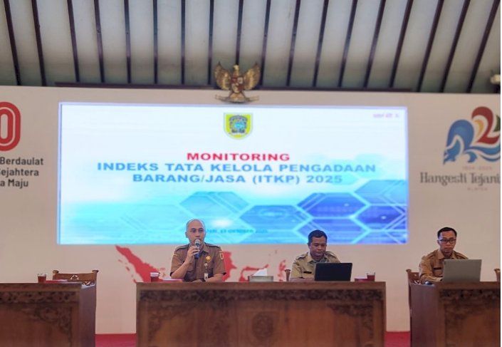 Monitoring Indeks Tata Kelola Pengadaan Barang/Jasa (ITKP) 2025 serta Monitoring Penginputan E-Kontrak Paket Tender dan Non Tender SPSE